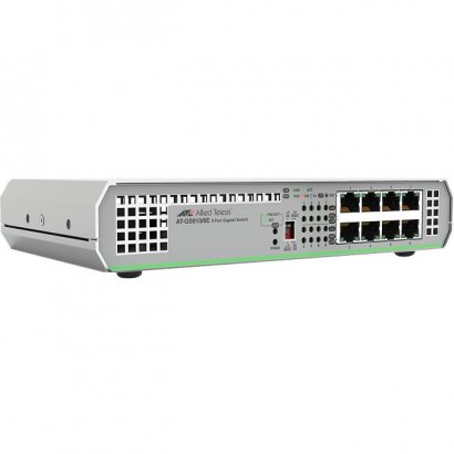 Allied Telesis 8-Port 10/100/1000T UnManaged Switch With External PSU AT-GS910/8E-10