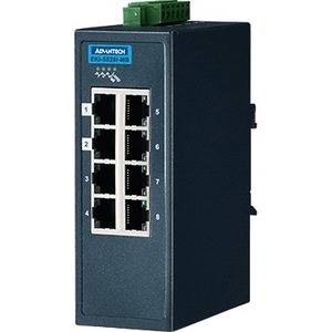 Advantech 8 Port Entry-level Managed Switch Support Modbus/TCP w/wide Temp EKI-5528I-MB-AE