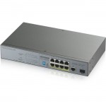 ZyXEL 8-port GbE Unmanaged PoE Switch with GbE Uplink GS1300-10HP