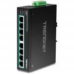 TRENDnet 8-Port Industrial Fast Ethernet PoE+ DIN-Rail Switch TI-PE80