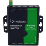 Brainboxes 8 Port Unmanaged Ethernet Switch Wall Mountable SW-008
