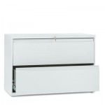 HON 800 Series Two-Drawer Lateral File, 42w x 19-1/4d x 28-3/8h, Light Gray HON892LQ