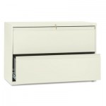 HON 800 Series Two-Drawer Lateral File, 42w x 19-1/4d x 28-3/8h, Putty HON892LL
