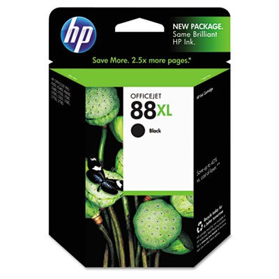 HP 88XL, High Yield Black Original Ink Cartridge HEWC9396AN