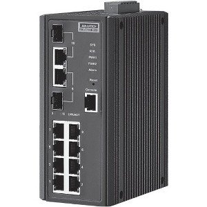 Advantech 8FE + 2G Combo Port Managed Ethernet Switch w/ Wide Temp EKI-7710E-2CI-AE