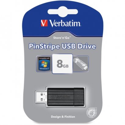 Verbatim 8GB Store 'n' Go PinStripe USB Flash Drive 49062