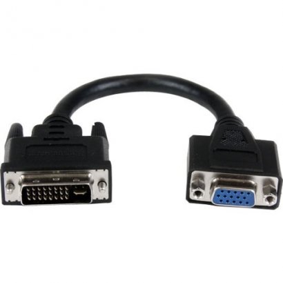 StarTech 8in DVI to VGA Cable Adapter - DVI-I Male to VGA Female DVIVGAMF8IN