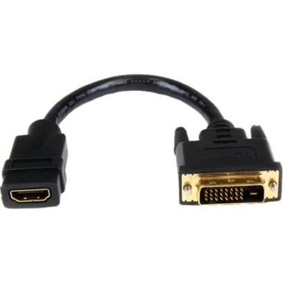 StarTech 8in HDMI to DVI-D Video Cable Adapter - HDMI Female to DVI Male HDDVIFM8IN