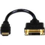 StarTech 8in HDMI to DVI-D Video Cable Adapter - HDMI Male to DVI Female HDDVIMF8IN