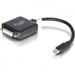 C2G 8in Mini DisplayPort Male to Single Link DVI-D Female Adapter Converter - Black 54311