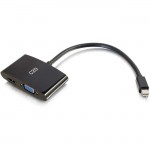 C2G 8in Mini DisplayPort to 4K HDMI or VGA Adapter - Black 28271