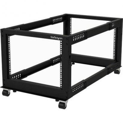 StarTech.com 8U Open Frame Rack - 4 Post - Adjustable Depth 4POSTRACK8U