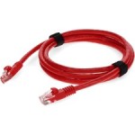 AddOn 9ft RJ-45 (Male) to RJ-45 (Male) red Cat6 Straight UTP PVC Copper Patch Cable ADD-9FCAT6-RD