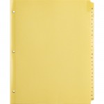 Business Source A-Z Clear Plastic Tab Index Dividers 01806