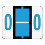 Smead A-Z Color-Coded Bar-Style End Tab Labels, Letter O, Blue, 500/Roll SMD67085