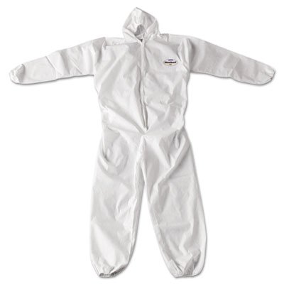 417-49115 A20 Breathable Particle Protection Coveralls, Zip Closure, 2X-Large, White KCC49115
