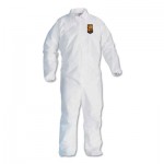 KleenGuard KCC 44316 A40 Elastic-Cuff and Ankles Coveralls, 3X-Large, White, 25/Carton KCC44316