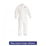 KCC 44315 A40 Elastic-Cuff Coveralls, White, 2X-Large, 25/Case KCC44315