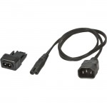 U.S. Robotics AC Power Cord C14 to C7 + IEC C8 Adaptor USR3453CIEC-ACC