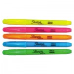 Sharpie Accent Pocket Style Highlighter, Chisel Tip, Assorted Colors, 5/Set SAN27075