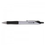 Pilot Acroball Pro Retractable Ballpoint Pen, 1 mm, Black Ink, Silver Barrel, Dozen PIL31910