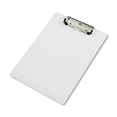 Saunders Acrylic Clipboard, 1/2" Capacity, Holds 8-1/2w x 12h, Clear SAU21565