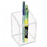 Kantek Acrylic Pencil Cup, 2 3/4 x 2 3/4 x 4, Clear KTKAD20