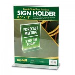 NuDell Acrylic Sign Holder, 8 1/2 x 11, Clear NUD38020
