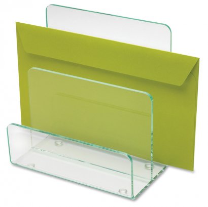 Acrylic Transp. Green Edge Mini File Sorter 80659