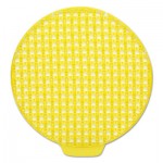 Georgia Pacific Professional ActiveAire Deodorizer Urinal Screen, Sunscape, w/Side Tab, Yellow, 12/Ctn GPC48261