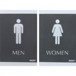 U.S. Stamp & Sign ADA Restroom Sign for Men & Women 4248