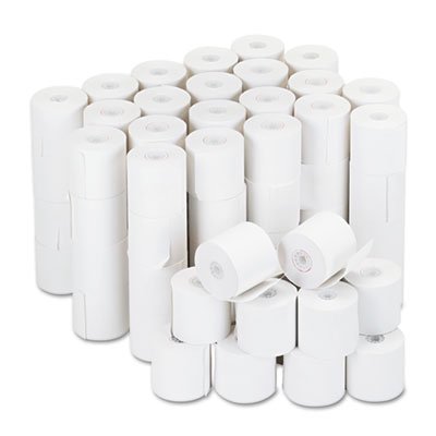 UNV35705 Adding Machine/Calculator Roll, 16 lb, 1/2" Core, 2-1/4" x 126 ft,White, 100/CT UNV35705