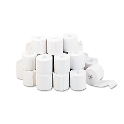 UNV35710 Adding Machine/Calculator Roll, 16 lb, 1/2" Core, 2-1/4" x 150 ft,White, 100/CT UNV35710