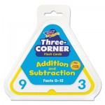 TREND Addition/Subtraction Three-Corner Flash Cards, 6 and Up, 48/Set TEPT1670