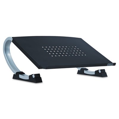 Allsop Adjustable Curve Notebook Stand, 15 x 11 1/2 x 6, Black/Silver ASP30498