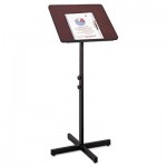 Safco Adjustable Speaker Stand, 21w x 21d x 29-1/2h to 46h, Mahogany/Black SAF8921MH