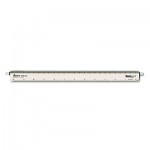 Chartpak Adjustable Triangular Scale Aluminum Architects Ruler, 12", Silver CHA238