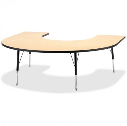 Berries Adult Black Edge Horseshoe Table 6445JCA011