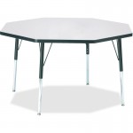 Berries Adult Height Color Edge Octagon Table 6428JCA180
