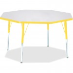 Berries Adult Height Color Edge Octagon Table 6428JCA007