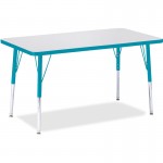 Berries Adult Height Color Edge Rectangle Table 6478JCA005
