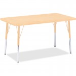 Berries Adult Height Maple Top/Edge Rectangle Table 6478JCA251