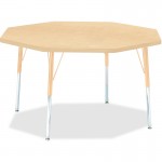 Berries Adult Height Maple Top/Edge Octagon Table 6428JCA251