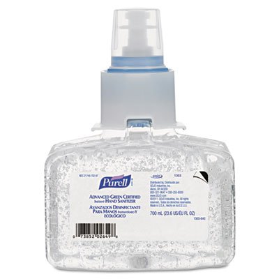 1303-03 Advanced Green Certified Instant Hand Sanitizer Refill Gel, 700 mL, LTX7, 3/Ct GOJ130303CT