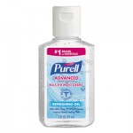PURELL 9605-24 Advanced Refreshing Gel Hand Sanitizer, Clean Scent, 2 oz, Flip-Cap Bottle, 24/Carton GOJ960524