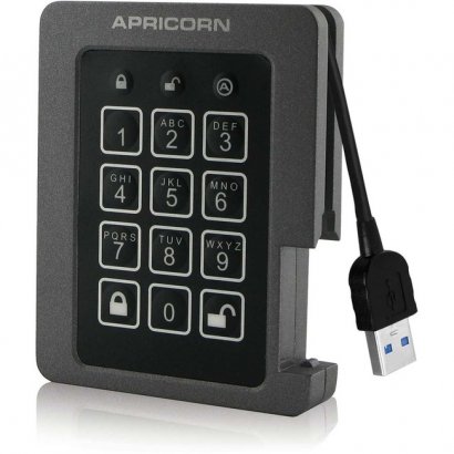 Apricorn Aegis Padlock SSD - USB 3.0 Solid State Drive ASSD-3PL256-2TBF