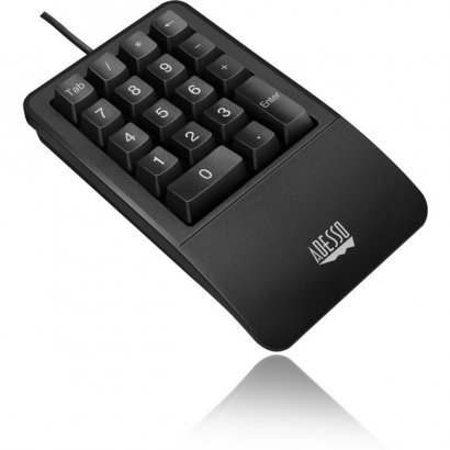 Adesso AKB-618- Antimicrobial Waterproof Numeric Keypad with Wrist Rest Support AKB-618UB
