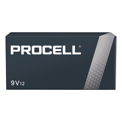 Procell Alkaline 9V Batteries, 12/Box DURPC1604BKD