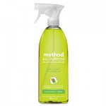 Method All Surface Cleaner, Lime and Sea Salt, 28 oz Spray Bottle, 8/Carton MTH01239
