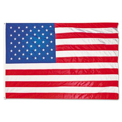 Advantus All-Weather Outdoor U.S. Flag, Heavyweight Nylon, 5 ft x 8 ft AVTMBE002270